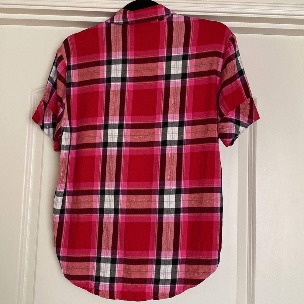 Victoria’s Secret Sleep Shirt Womens XS  buffalo plaid Festive cozy soft y2K - Picture 2 of 8